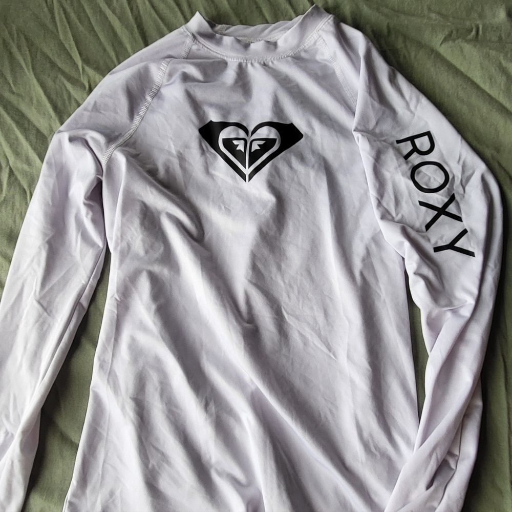 White Roxy Rashguard